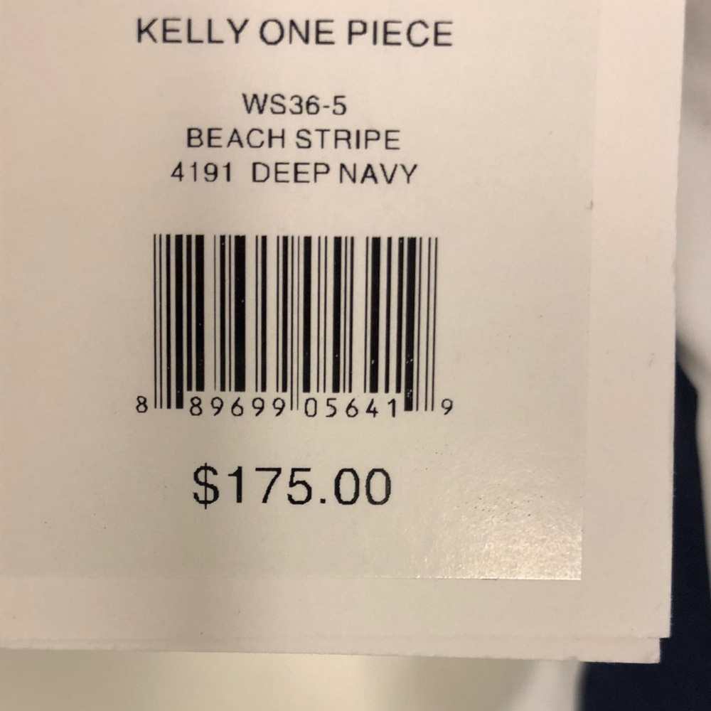 Striped swimsuit one piece SOLD - Picture 5 of 7